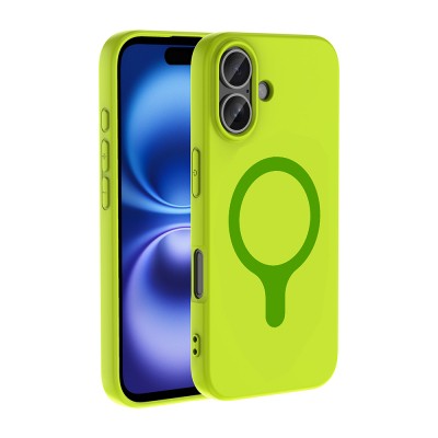 Apple iPhone 16 Kılıf M-Safe Şarj Özellikli Zore Aris Silikon Kapak - 34