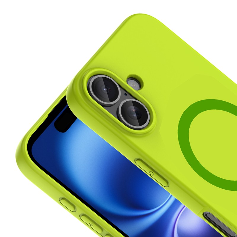 Apple iPhone 16 Kılıf M-Safe Şarj Özellikli Zore Aris Silikon Kapak - 35