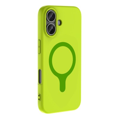 Apple iPhone 16 Kılıf M-Safe Şarj Özellikli Zore Aris Silikon Kapak - 36