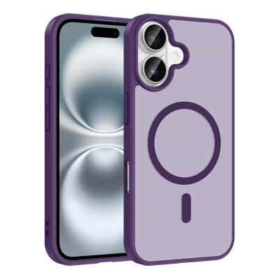 Apple iPhone 16 Kılıf M-safe Şarj Özellikli Zore Babet Kapak - Zore