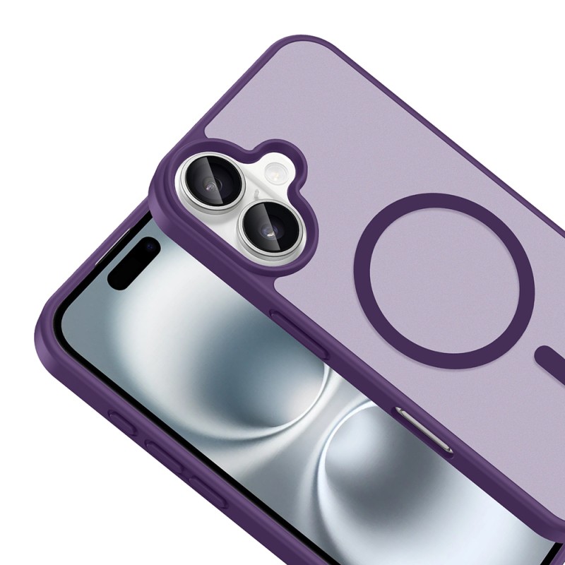 Apple iPhone 16 Kılıf M-safe Şarj Özellikli Zore Babet Kapak - 10
