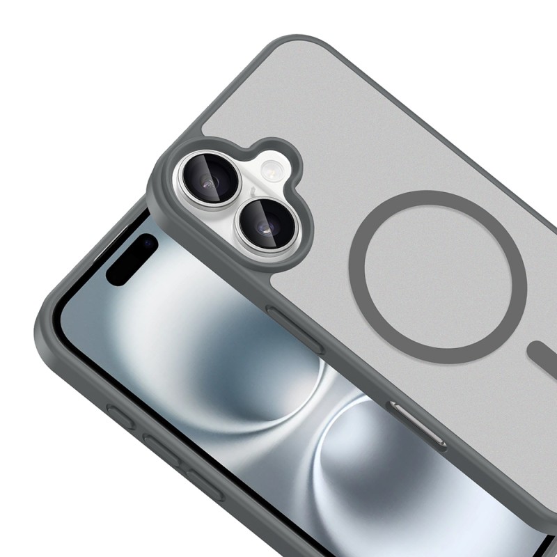 Apple iPhone 16 Kılıf M-safe Şarj Özellikli Zore Babet Kapak - 14