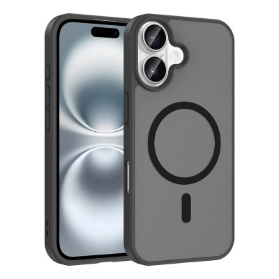 Apple iPhone 16 Kılıf M-safe Şarj Özellikli Zore Babet Kapak - 6