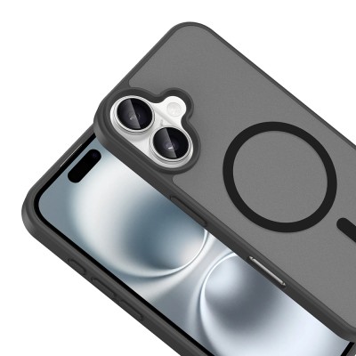 Apple iPhone 16 Kılıf M-safe Şarj Özellikli Zore Babet Kapak - 18