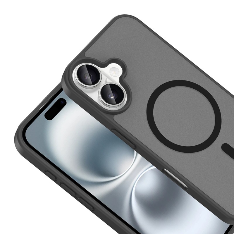 Apple iPhone 16 Kılıf M-safe Şarj Özellikli Zore Babet Kapak - 18