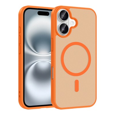 Apple iPhone 16 Kılıf M-safe Şarj Özellikli Zore Babet Kapak - 7