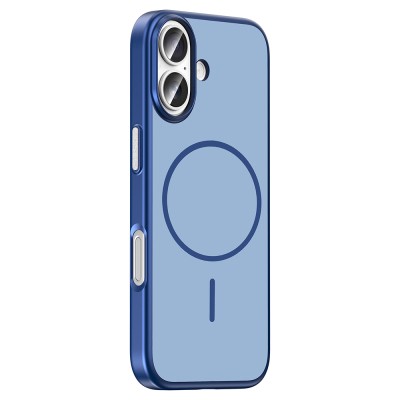 Apple iPhone 16 Kılıf M-Safe Şarj Özellikli Zore Lora PC Kapak - 6