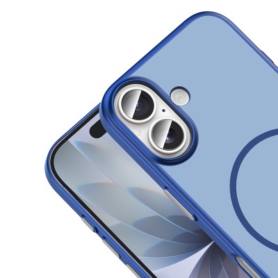Apple iPhone 16 Kılıf M-Safe Şarj Özellikli Zore Lora PC Kapak - 11