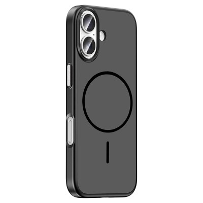 Apple iPhone 16 Kılıf M-Safe Şarj Özellikli Zore Lora PC Kapak - 7