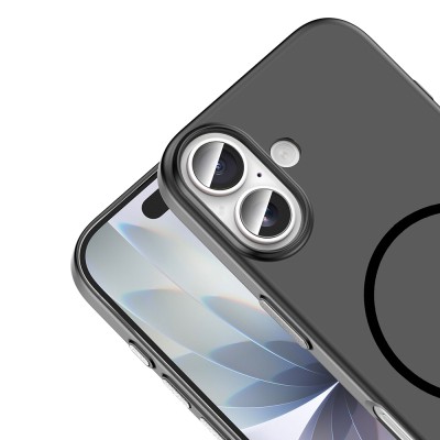 Apple iPhone 16 Kılıf M-Safe Şarj Özellikli Zore Lora PC Kapak - 12