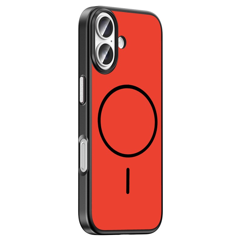 Apple iPhone 16 Kılıf M-Safe Şarj Özellikli Zore Lora PC Kapak - 8