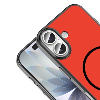 Apple iPhone 16 Kılıf M-Safe Şarj Özellikli Zore Lora PC Kapak - 13