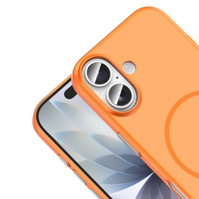 Apple iPhone 16 Kılıf M-Safe Şarj Özellikli Zore Lora PC Kapak - 14
