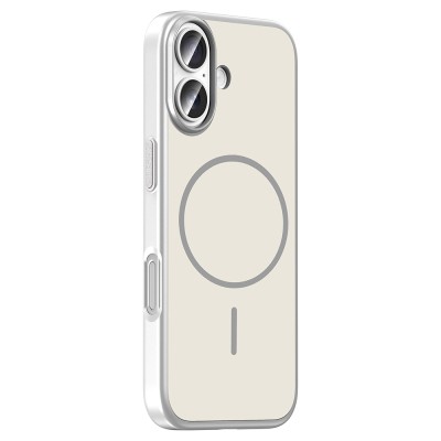 Apple iPhone 16 Kılıf M-Safe Şarj Özellikli Zore Lora PC Kapak - 10
