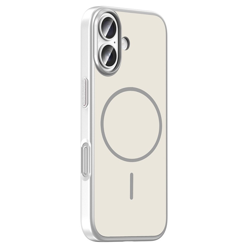Apple iPhone 16 Kılıf M-Safe Şarj Özellikli Zore Lora PC Kapak - 10