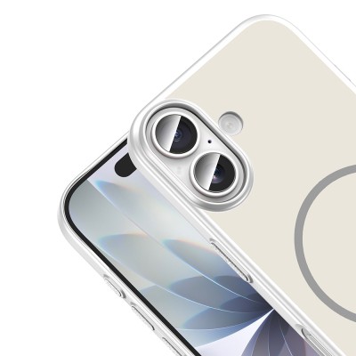 Apple iPhone 16 Kılıf M-Safe Şarj Özellikli Zore Lora PC Kapak - 15
