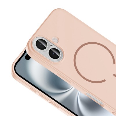 Apple iPhone 16 Kılıf M-safe Şarj Özellikli Zore Meta Kapak - 19