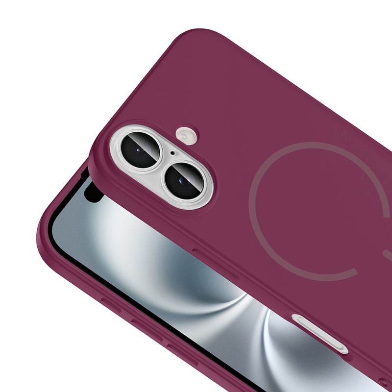 Apple iPhone 16 Kılıf M-safe Şarj Özellikli Zore Meta Kapak - 20