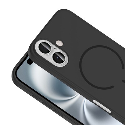 Apple iPhone 16 Kılıf M-safe Şarj Özellikli Zore Meta Kapak - 22
