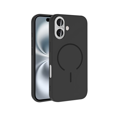 Apple iPhone 16 Kılıf M-safe Şarj Özellikli Zore Meta Kapak - 3