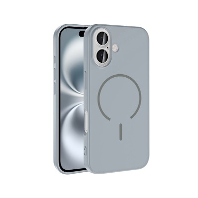 Apple iPhone 16 Kılıf M-safe Şarj Özellikli Zore Meta Kapak - 4