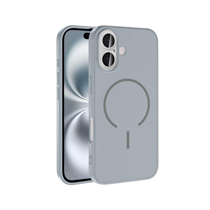 Apple iPhone 16 Kılıf M-safe Şarj Özellikli Zore Meta Kapak - 4
