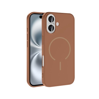 Apple iPhone 16 Kılıf M-safe Şarj Özellikli Zore Meta Kapak - 6