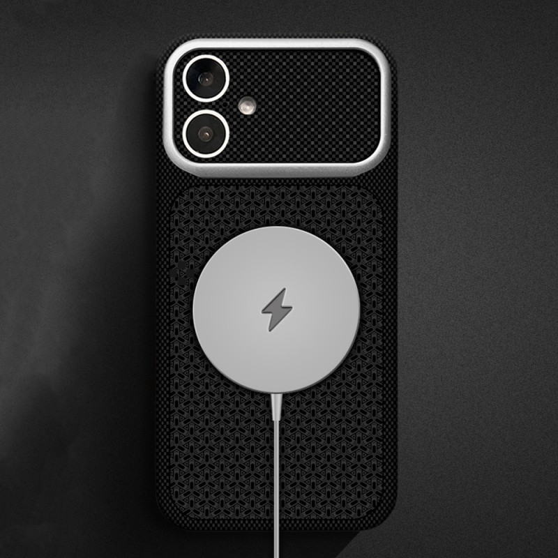 Apple iPhone 16 Kılıf M-Safe Şarj Özellikli Zore Paris Nexel Sert PC Kapak - 10