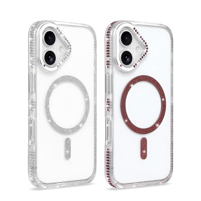Apple iPhone 16 Kılıf M-safe Şarj Özellikli Zore Tera Silikon Kapak - 7