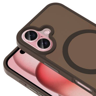 Apple iPhone 16 Kılıf M-safe Şarj Özellikli Mat Arka Yüzey Zore Sio Kapak - 31