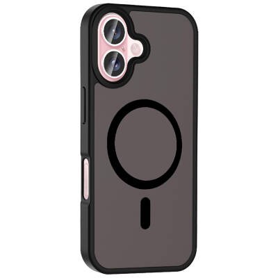 Apple iPhone 16 Kılıf M-safe Şarj Özellikli Mat Arka Yüzey Zore Sio Kapak - 21