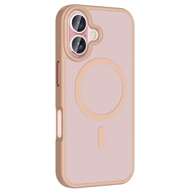 Apple iPhone 16 Kılıf M-safe Şarj Özellikli Mat Arka Yüzey Zore Sio Kapak - 24