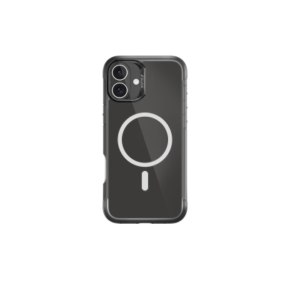 Apple iPhone 16 Kılıf M-safe Şarj Özellikli Raptic Air Serisi Airbag Tasarımlı Metal Köşelikli Şeffaf Kapak - Raptic