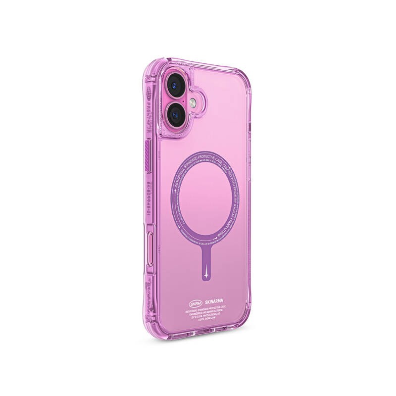 Apple iPhone 16 Kılıf M-safe Şarj Özellikli Şeffaf Airbag Tasarımlı Skinarma Saido Kapak - 1