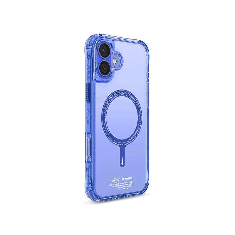 Apple iPhone 16 Kılıf M-safe Şarj Özellikli Şeffaf Airbag Tasarımlı Skinarma Saido Kapak - 4