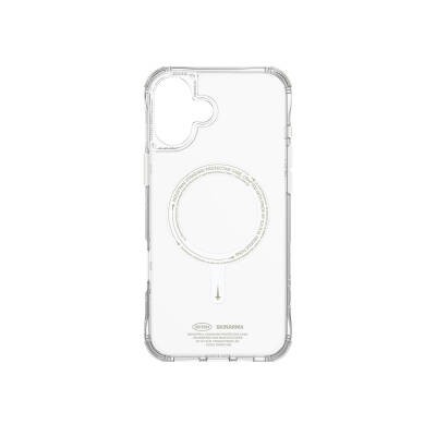 Apple iPhone 16 Kılıf M-safe Şarj Özellikli Şeffaf Airbag Tasarımlı Skinarma Saido Nightglow Kapak - 3