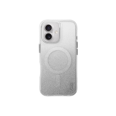 Apple iPhone 16 Kılıf M-safe Şarj Özellikli Simli Arka Yüzey Askı Aparatlı Coehl Lumino Kapak - Coehl