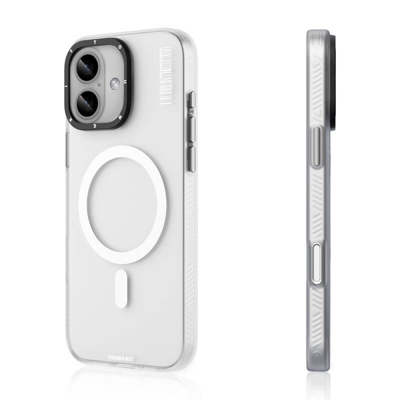 Apple iPhone 16 Kılıf M-safe Şarj Özellikli Youngkit Hidden Sand Serisi Kapak - 1