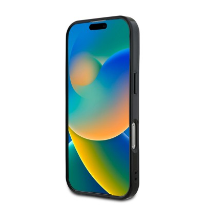 Apple iPhone 16 Kılıf Mercedes Benz Orjinal Lisanslı M-safe Şarj Özellikli Çift Katmanlı Paralel Çizgi Desenli Kapak - 6