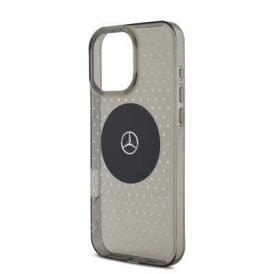Apple iPhone 16 Pro Max Kılıf Mercedes Benz Orjinal Lisanslı M-safe Şarj Özellikli Yıldız Desenli Transparan Kapak - 7