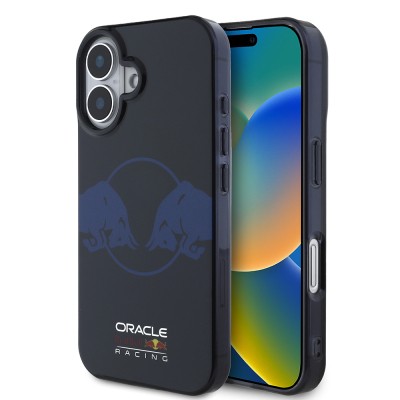Apple iPhone 16 Kılıf Redbull Orjinal Lisanslı M-safe Şarj Özellikli IML Çift Boğa Baskılı Sert PC Kapak