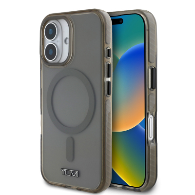 Apple iPhone 16 Kılıf TUMI Orjinal Lisanslı M-safe Şarj Özellikli Airbagli Transparan Kapak - TUMI