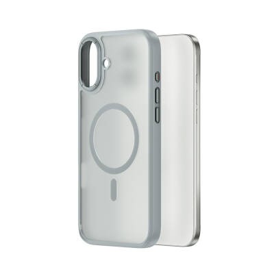 Apple iPhone 16 Kılıf Wiwu FGG-012 ArmorPro Serisi M-safe Şarj Özellikli Parmak İzi Bırakmayan Kılıf - 9
