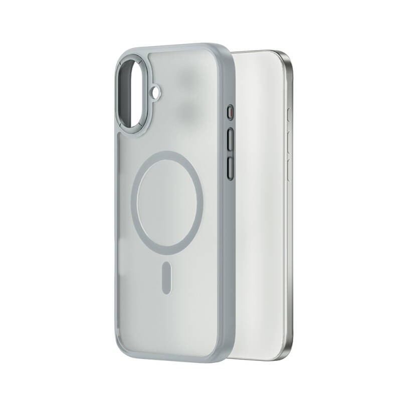 Apple iPhone 16 Kılıf Wiwu FGG-012 ArmorPro Serisi M-safe Şarj Özellikli Parmak İzi Bırakmayan Kılıf - 9