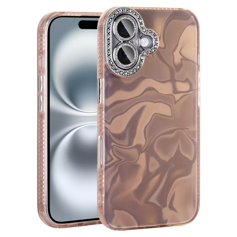 Apple iPhone 16 Plus Airbag Case with Shiny Stone Detail Design Zore Esila Cover - 3