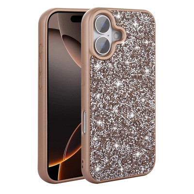 Apple iPhone 16 Plus Case Bright Stone Design Zore Diamond Cover - 19
