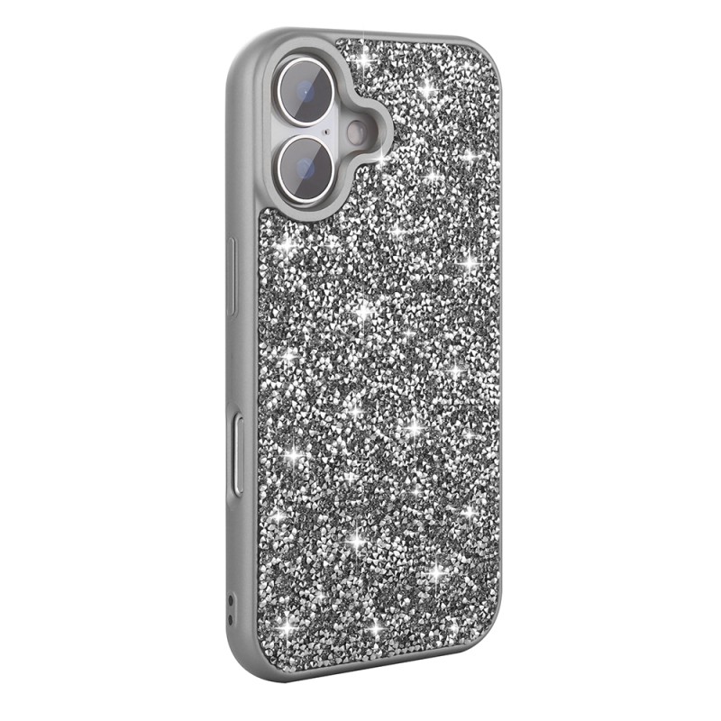 Apple iPhone 16 Plus Case Bright Stone Design Zore Diamond Cover - 6