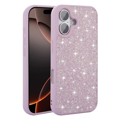 Apple iPhone 16 Plus Case Bright Stone Design Zore Diamond Cover - 11