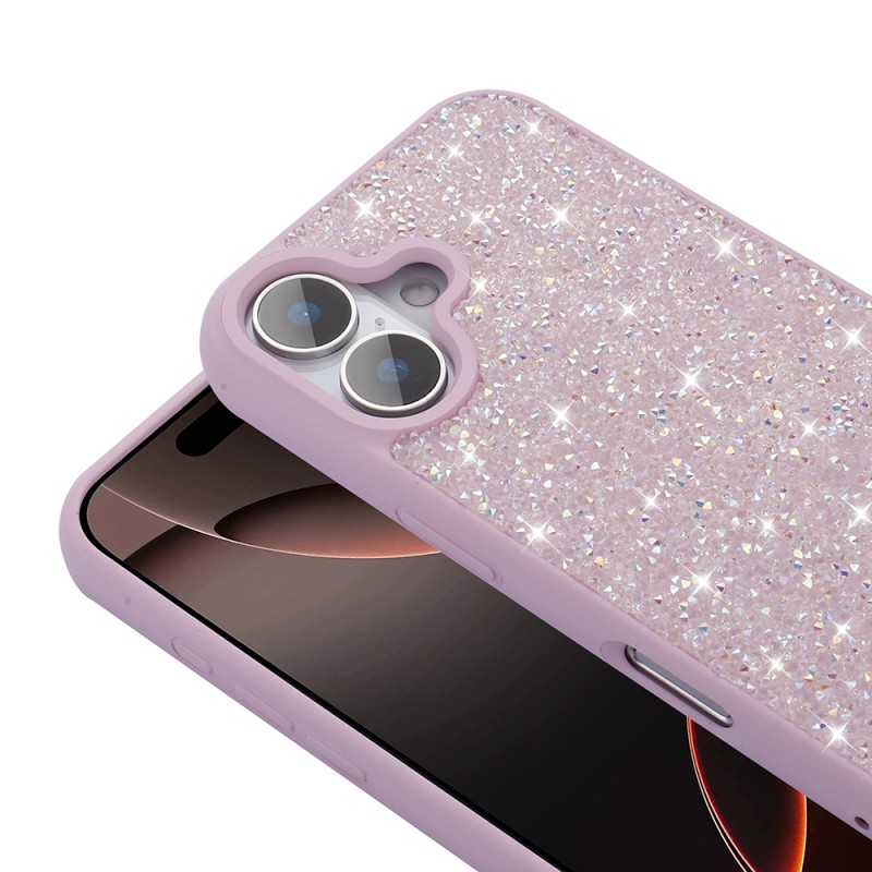 Apple iPhone 16 Plus Case Bright Stone Design Zore Diamond Cover - 12