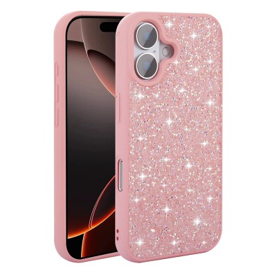 Apple iPhone 16 Plus Case Bright Stone Design Zore Diamond Cover - 9